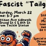 Anti-Fascist Tailgate for Trump’s Visit at Wells Fargo